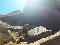 Tijdens de Mala Walk rond Ayers Rock