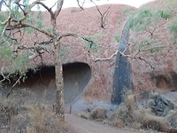 Tijdens de Mala Walk rond Ayers Rock