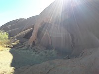 Tijdens de Mala Walk rond Ayers Rock