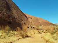 Tijdens de Mala Walk rond Ayers Rock