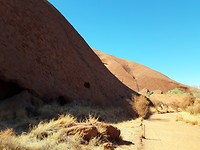 Tijdens de Mala Walk rond Ayers Rock