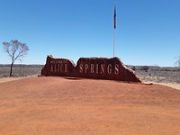 Aankomst in Alice Springs