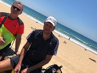 2 boys at the beach