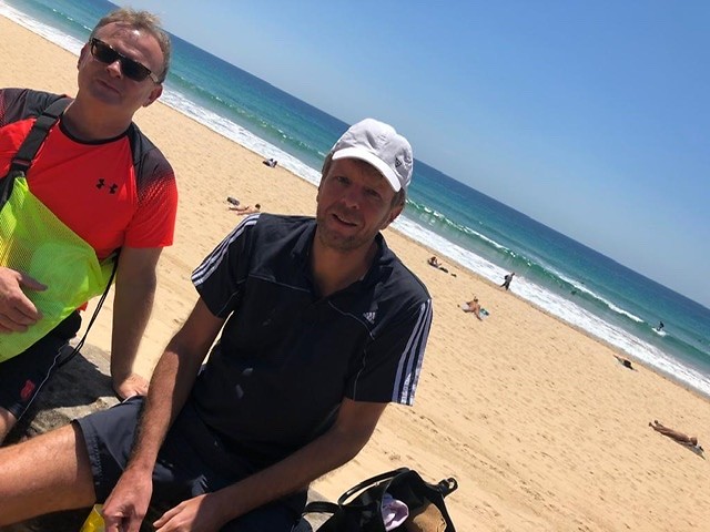 2 boys at the beach