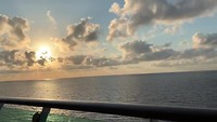 From the cabin balcony