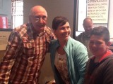 op de foto met William Baker in Alcatrez