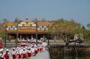 Veel kinderen bij Citadel in Hue