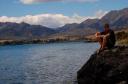 Rotszitten bij Lake Wanaka