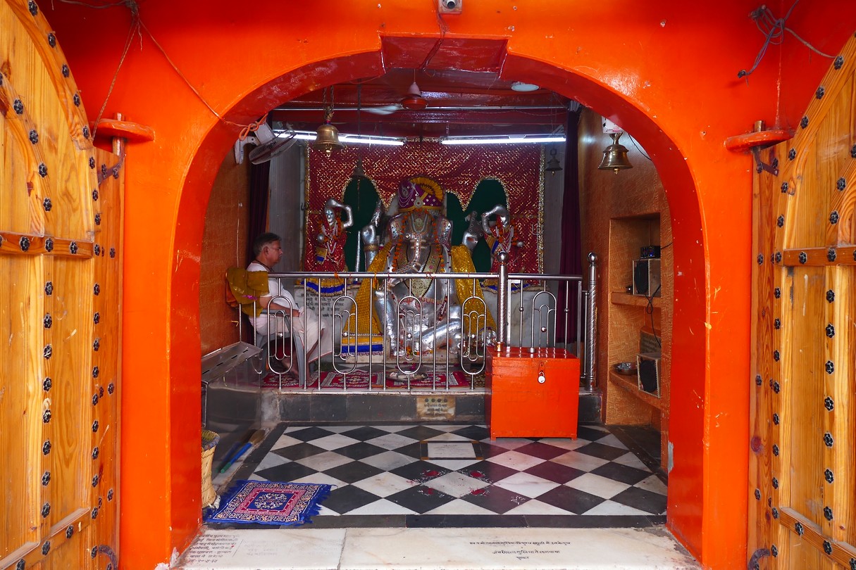 In de straat van Pushkar