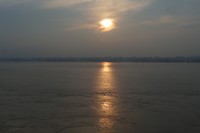 Sunrise over de Ganges