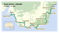 Route Sydney - Adelaide