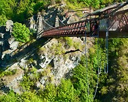 Bungee Jump van Kawarau Gorge Suspension Bridge
