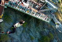 Bungee Jump van Kawarau Gorge Suspension Bridge