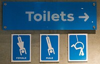 Toiletbordjes bungee-style