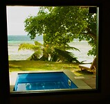 Het uitzicht vanuit bed