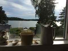 Ekerö, uitzicht vanuit woonkamer