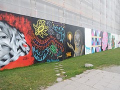 mooie graffiti buiten het museum