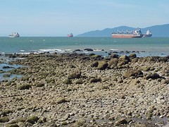 uitzicht vanaf Seawall Stanley Park