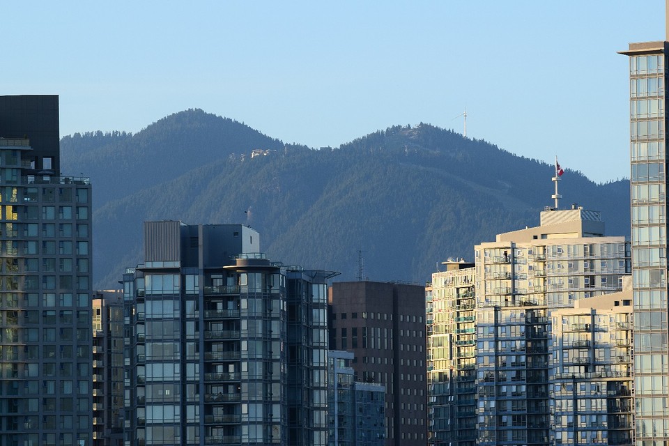Grouse Mountain vanuit ons appartement