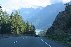 onderweg naar Whistler, sea to sky highway