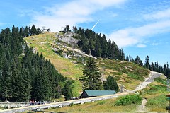 de top van Grouse Mountain