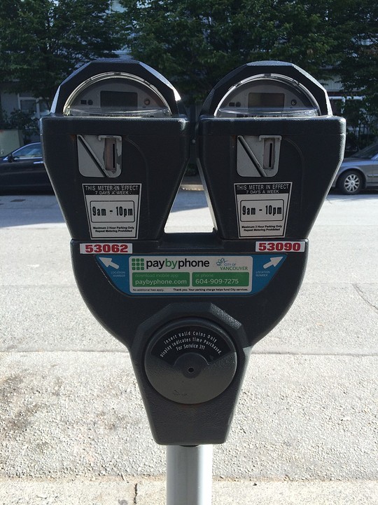 old skool parkeermeter