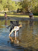 strandje aan Kaweah River
