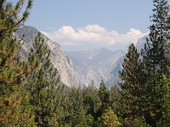 blik richting Roads End, Kings Canyon NP