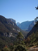 eerste blik op Yosemite Valley