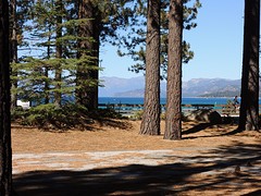 Lake Tahoe vanaf de camping