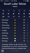 vreemd weer bij Lake Tahoe