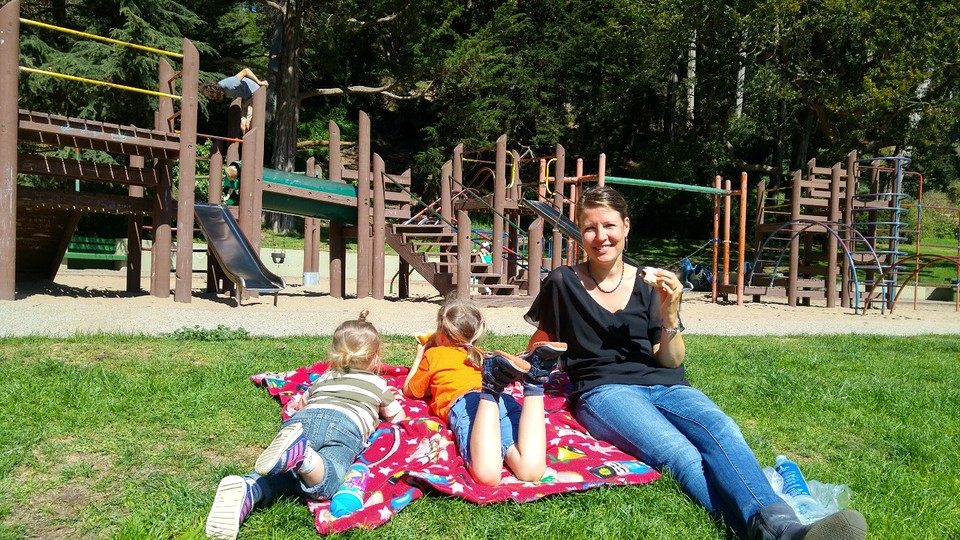 picknicken in Golden Gate Park