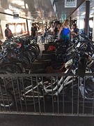 allemaal fietsers op de ferry Sausalito - Pier 39