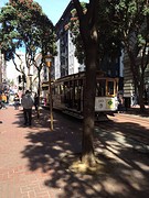 cable cars bij Powell Street