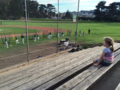 honkbal kijken in Golden Gate Park