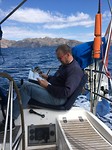Andre met de kust op de achtergrond