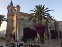 kerk met bougainville