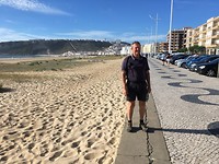 Andre op Copacabana beach Nazaré