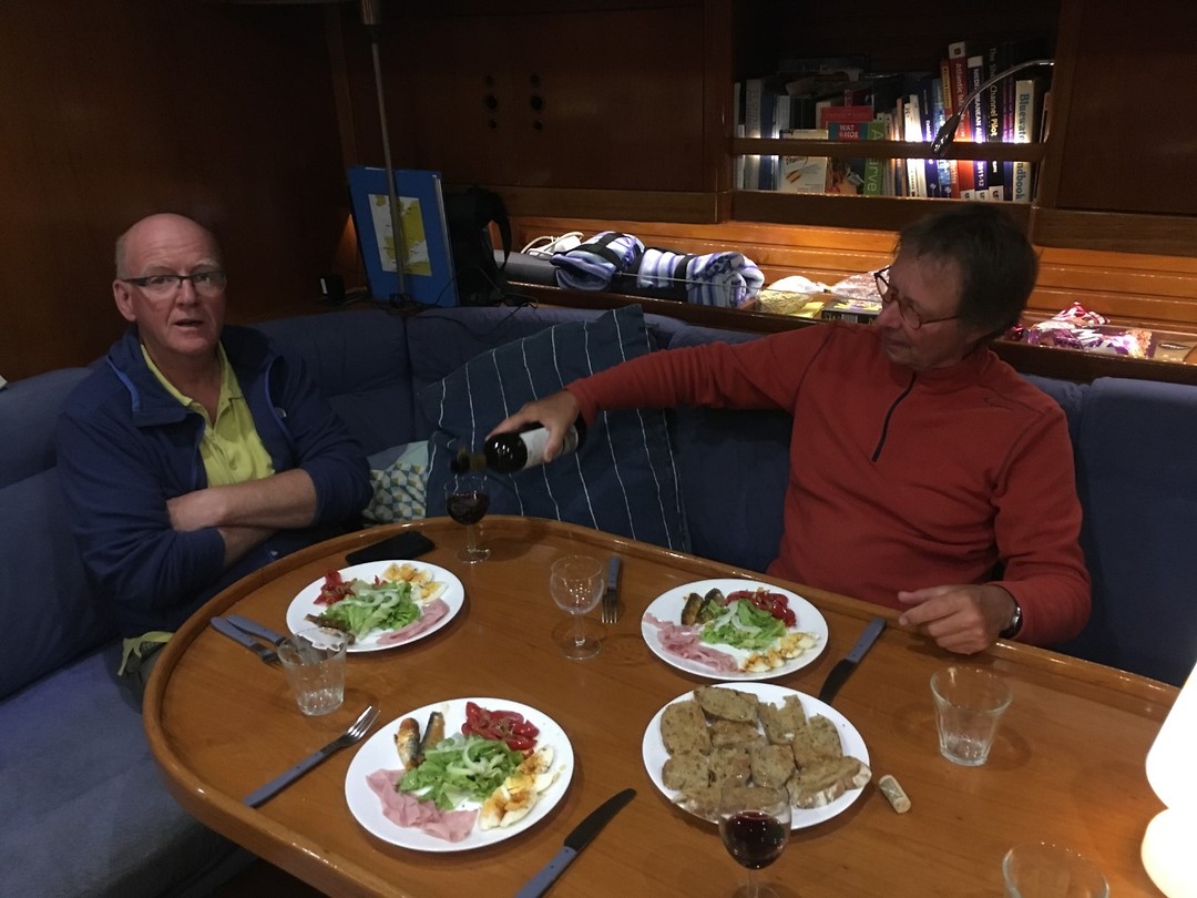 Het diner na 2 uur