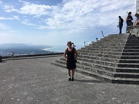 Zicht op de kust vanuit Santa Lucia Basilica