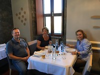 Aan tafel in Cap Finisterre
