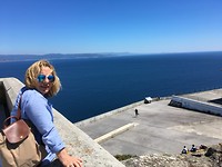 Marieta en de Ria Muros op de achtergrond