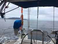 Alcyone voorbij Finisterre