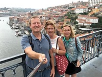 Vanaf de brug naar Porto