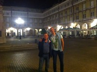 Sander en Andre op Plaza Rita
