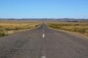 lege, rechte wegen in open landschap