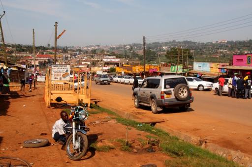 straatbeeld Masaka Oeganda
