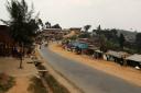 Straatbeeld dorpje Rwanda
