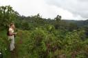 C en A in het bos van Mount Elgon