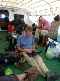 Verhaaltje schrijven voor weblog op boot door Alex